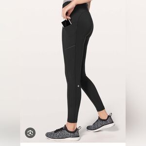 lululemon Speed Up Black Leggings Sz 0